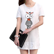 2016 New Fashion Short Sleeve Plus Size M-4XL Long T-shirts Female Character Print T shirts Women Clothing Top 71048