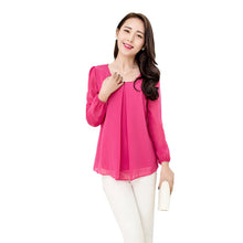 2016 New Fashion Short Sleeve Plus Size T-shirts Female T shirts Chiffon Tops S-4XL Women Clothing 70851