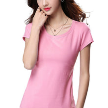 2016 New Fashion Short Sleeve Plus Size T-shirts Female T shirts Women Clothing Top 70852