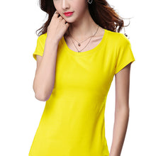 2016 New Fashion Short Sleeve Plus Size T-shirts Female T shirts Women Clothing Top 70852