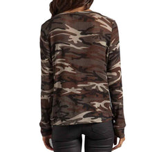 2016 New Fashion Skull T shirt Camouflage Print Women Long Sleeve Autumn Tee Tops O-Neck T-Shirts Women Clothes camiseta mujer