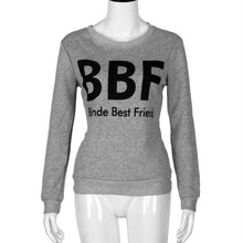 2016 New Fashion T Shirt Women Long Sleeve Autumn Tops For Best Friends Leeter Print Casual Loose Women T-shirt Female