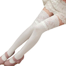 2016 New Fashion Thigh High Cotton Lace Splicing Over The Knee Long Cotton Solid Warmer Soft Thigh High Stockings 1128#