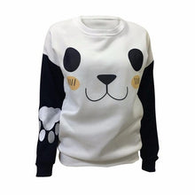 2016 New Fashion Tops Women Cute Lovely Panda Print Autumn Long Sleeve T-shirt O Neck Cotton Tee Shirt Female
