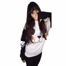 2016 New Fashion Tops Women Cute Lovely Panda Print Autumn Long Sleeve T-shirt O Neck Cotton Tee Shirt Female