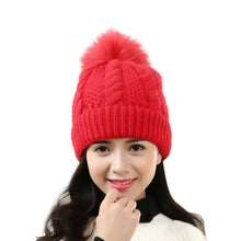 2016 New Fashion Women Beanies Knitted Wool Winter Hats Caps Women Skullies Warm Hats For Women With Pompon Ball Warm Hat Gorros