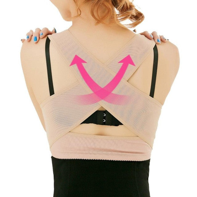 2016 New Fashion Women Chest Support Belt Band Posture Corrector Brace Body Sculpting Strap For Lady #1123