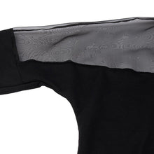 2016 New Fashion Women Sexy Lace Splice Shoulder Transparent Autumn Tops Long Sleeved Hooded Casual Short Tee Shirts Femme Black