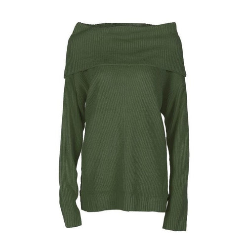 2016 New Fashion Women Sweater Full Sleeve Casual Loose Off Shoulder Oversize Sweaters And Pollovers Women Pullover Bow Collar