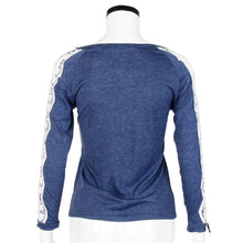 2016 New Fashion Women T Shirts Lace Top Patchwork Long Sleeve Ladies Casual Loose T-Shirt Female