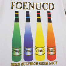 2016 New Fashion Women T shirts Casual T-shirt Women O-neck Top Short Sleeve Colorful Bottle print Female tops 72428