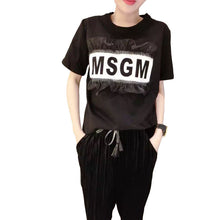 2016 New Fashion Women T shirts Letter Print T-shirt Women O-neck Top Short Sleeve XL-5XL Lace Female Plus Size tops 70984