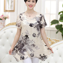 2016 New Fashion Women T shirts Print T-shirt Women O-neck Top Short Sleeve XL-4XL Female Plus Size tops 70916