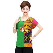 2016 New Fashion Women T shirts Print T-shirt Women O-neck Top Short Sleeve XL-4XL Female Plus Size tops 70911