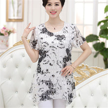 2016 New Fashion Women T shirts Print T-shirt Women O-neck Top Short Sleeve XL-4XL Female Plus Size tops 70916