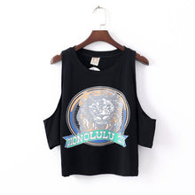 2016 New Fashion Women T shirts Print Tiger Letter T-shirt Women O-neck Top Off shoulder Short Sleeve Female tops 70623