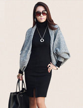 2016 New Fashion Women Warm Winter Dress Elegant Ladies' Turtleneck Long Sleeves Dress Casual Work Cotton Autumn Sweater Dress