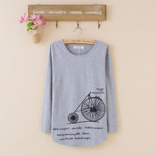 2016 New Fashion Women clothing T shirts Butterfly Print t-shirt Women Top Full Sleeve Female tops 70620