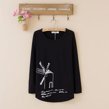 2016 New Fashion Women clothing T shirts Butterfly Print t-shirt Women Top Full Sleeve Female tops 70620