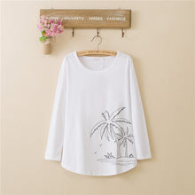 2016 New Fashion Women clothing T shirts Butterfly Print t-shirt Women Top Full Sleeve Female tops 70620