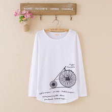 2016 New Fashion Women clothing T shirts Butterfly Print t-shirt Women Top Full Sleeve Female tops 70620