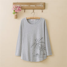 2016 New Fashion Women clothing T shirts Butterfly Print t-shirt Women Top Full Sleeve Female tops 70620