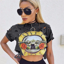 2016 New Fashion Women clothing T shirts Hollow Out Letter Print t-shirt Women Top Short Sleeve Female Crop tops 71623