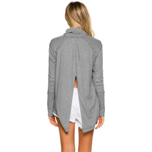 2016 New Fashion Women clothing Turtleneck T shirts Women Top Full Sleeve Female Irregular tops 71968