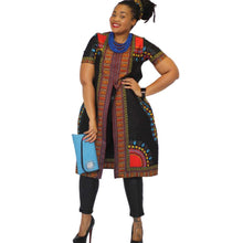 2016 New Fashion frican Women Clothing Print African Dresses For Women Polyester Front Splite Dress African Clothes
