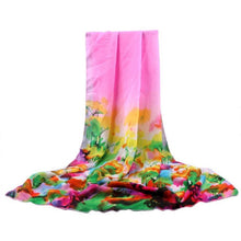2016 New Fashion ladies scarf flower Print chiffon Summer Autumn Scarves women shawl Beach Cover Up female scarf YLYL