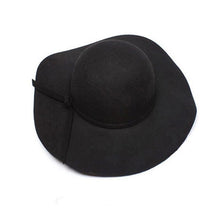 2016 New Girls Women Wool Caps Wool Wide Brim Felt Hat Lady Floppy Caps Wholesale