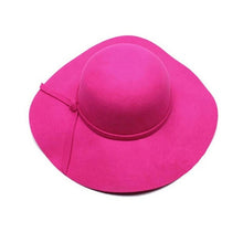 2016 New Girls Women Wool Caps Wool Wide Brim Felt Hat Lady Floppy Caps Wholesale