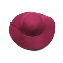 2016 New Girls Women Wool Caps Wool Wide Brim Felt Hat Lady Floppy Caps Wholesale