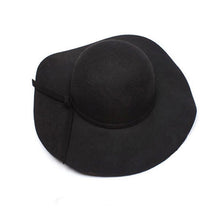 2016 New Girls Women Wool Caps Wool Wide Brim Felt Hat Lady Floppy Caps Wholesale