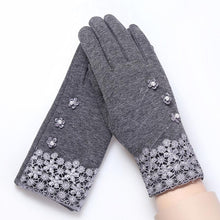 2016 New Gloves For Women Solid Soft Cotton Warm Wrist Mitten Gloves Women Full Finger Winter Gloves Keep Warm Women's Gloves