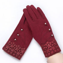 2016 New Gloves For Women Solid Soft Cotton Warm Wrist Mitten Gloves Women Full Finger Winter Gloves Keep Warm Women's Gloves