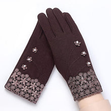 2016 New Gloves For Women Solid Soft Cotton Warm Wrist Mitten Gloves Women Full Finger Winter Gloves Keep Warm Women's Gloves