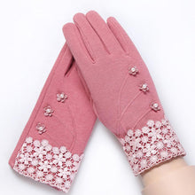 2016 New Gloves For Women Solid Soft Cotton Warm Wrist Mitten Gloves Women Full Finger Winter Gloves Keep Warm Women's Gloves
