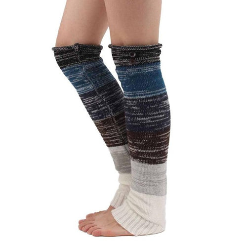 2016 New Hot Sale Leg Warmer Women Winter Spring Crochet Knitted Stocking Footless Leg Warmers Boot Cover Knee High For Girls