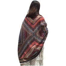 2016 New Hot Women Spring Summer Autumn Ladies Scarf Ethnic Style Print Cotton Square Scarf Beach Head Wrap Tassel Shawl YLYL