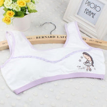 2016 New Lovely Bra Girls Underwear Cute Cotton Vest Children Padded Underclothes Cropped Tops Women Soutien Gorge