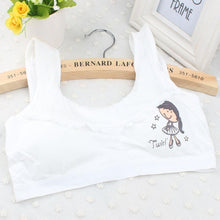 2016 New Lovely Bra Girls Underwear Cute Cotton Vest Children Padded Underclothes Cropped Tops Women Soutien Gorge