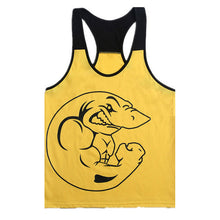 2016 New Men Cotton Plus Size O-neck Character Tank Tops Bodybuilding Fitness Mens Vest Tank Tops 70393