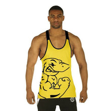 2016 New Men Cotton Plus Size O-neck Character Tank Tops Bodybuilding Fitness Mens Vest Tank Tops 70393