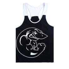 2016 New Men Cotton Plus Size O-neck Character Tank Tops Bodybuilding Fitness Mens Vest Tank Tops 70393