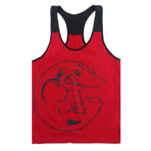 2016 New Men Cotton Plus Size O-neck Character Tank Tops Bodybuilding Fitness Mens Vest Tank Tops 70393