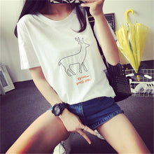 2016 New Plus Size FAshion Short Sleeve T-shirts Female T shirts Print Pinapple Cartoon Animal Tops Women Clothing 70611