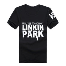 2016 New Plus Size M-2XL T Shirt Letter Printed Men Short-sleeved O- Neck T-shirt LINKIN PARK t Shirt Tops 70410