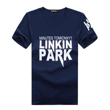 2016 New Plus Size M-2XL T Shirt Letter Printed Men Short-sleeved O- Neck T-shirt LINKIN PARK t Shirt Tops 70410