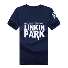 2016 New Plus Size M-2XL T Shirt Letter Printed Men Short-sleeved O- Neck T-shirt LINKIN PARK t Shirt Tops 70410